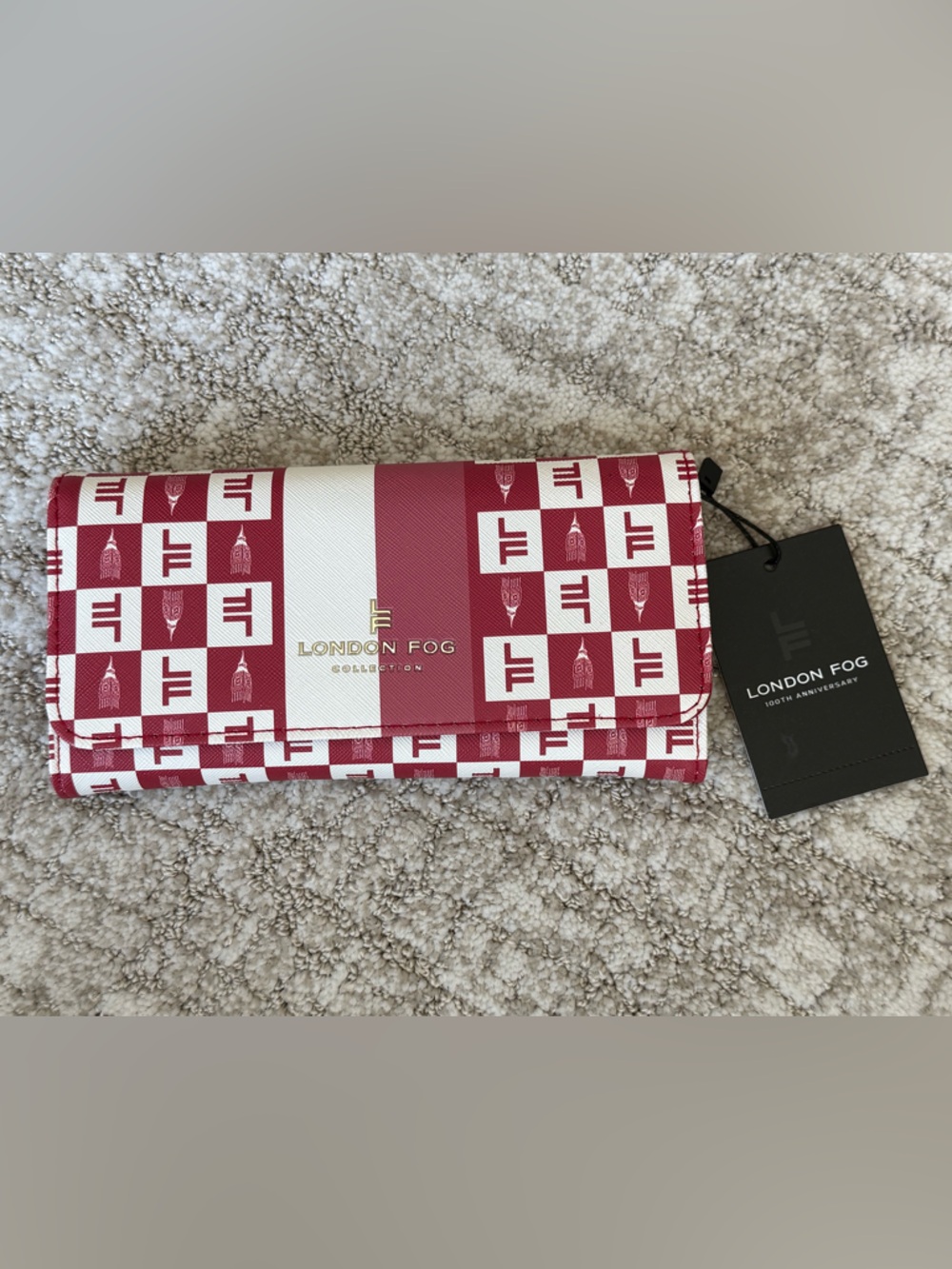 London Fog Lara Signature Flap Wallet